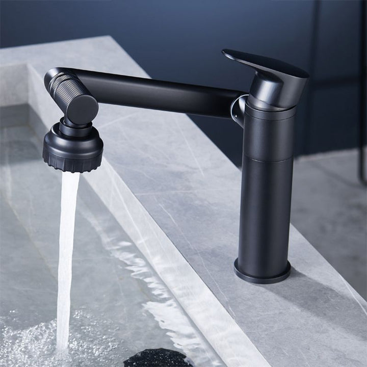 Lisslune | Modern Copper Low Arch Centerset Faucets Bathroom Sink Faucet