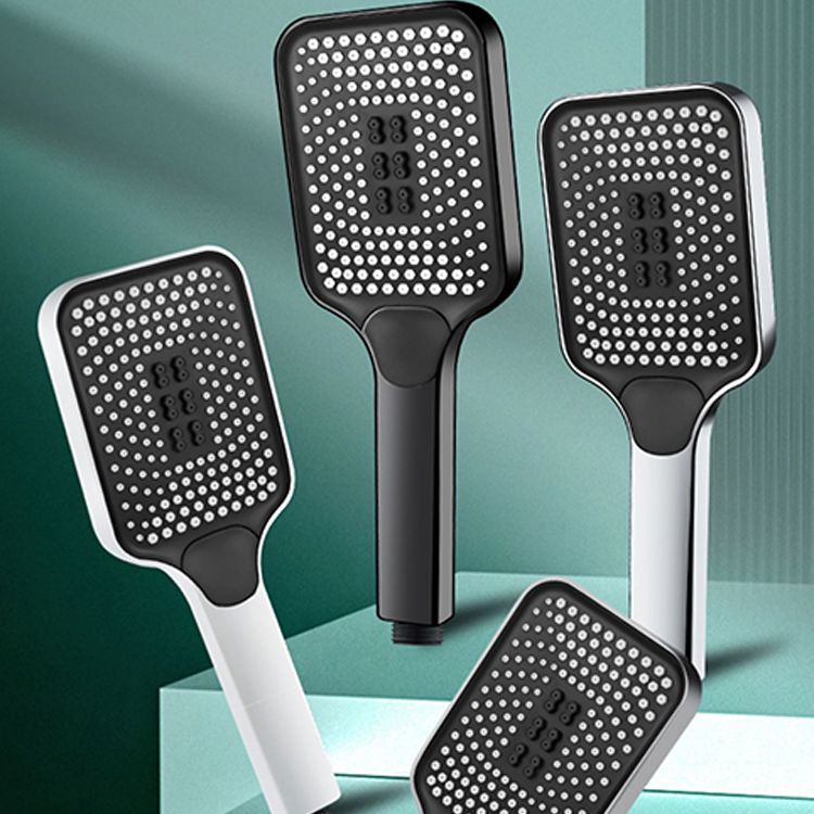 Lisslune | Modern Rectangular Hand Shower in Black 3 Spray Wall Mounted Hand Shower