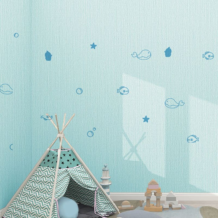 Lisslune | PVC Wall Panel for Stripping and Installing Cartoon Print Matte Texture Wall Covering for the Living Room