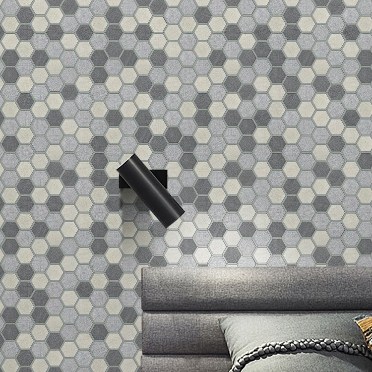 Lisslune | Mosaic Tile Wallpaper Hexagonal Shape Peel and Stick Backsplash