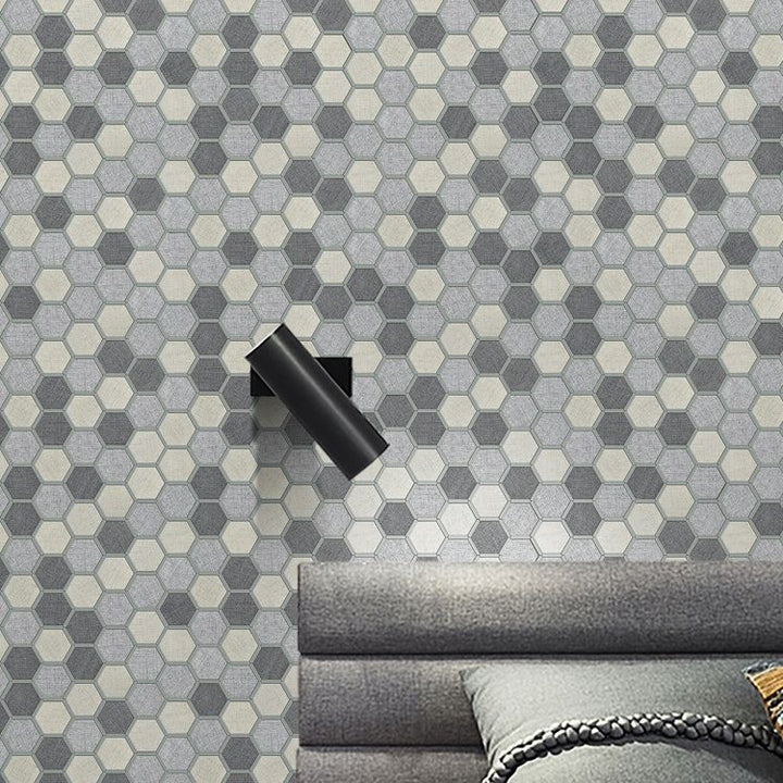 Lisslune | Mosaic Tile Wallpaper Hexagonal Shape Peel and Stick Backsplash