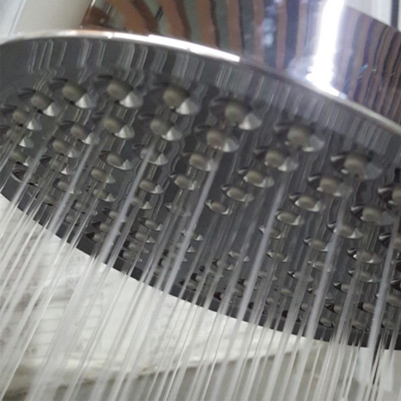 Lisslune | Contemporary Shower Combination Fixed Shower Head Stainless Steel Wall Mounted Round Shower Head