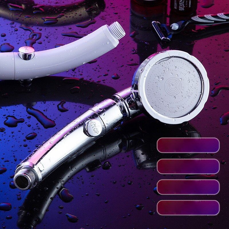 Lisslune | Contemporary Shower Combination Hand Shower Plastic Wall Mount Round Shower Head Combination