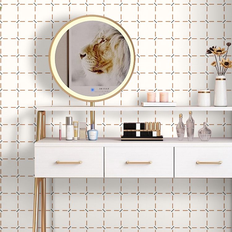 Lisslune | Plastic Peel and Stick Wall Tile Waterproof Single Panel Wallpaper with Rectangular Form