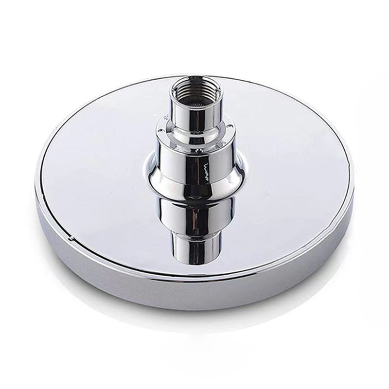 Lisslune | Contemporary Shower Combination Fixed Shower Head Stainless Steel Wall Mounted Round Shower Head