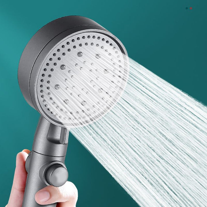 Lisslune | Contemporary Round Hand Shower Adjustable Spray Pattern Wall Mounted Shower Head