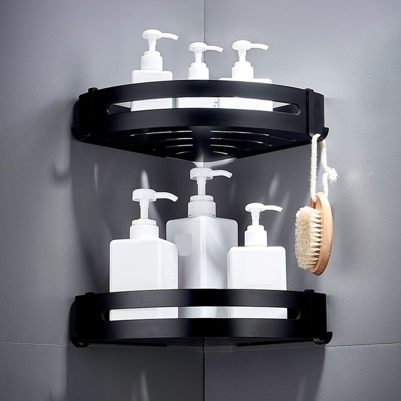 Lisslune | Black Bathroom Set Modern 1/2/3 - Piece Anti-Rust Bathroom Rack
