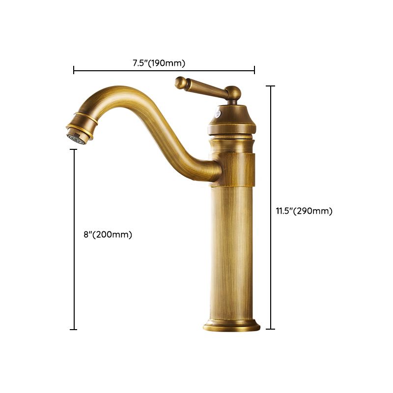 Lisslune | Farmhouse Widely Distributed Bathroom Faucet Vintage Single Hole Sink Faucet