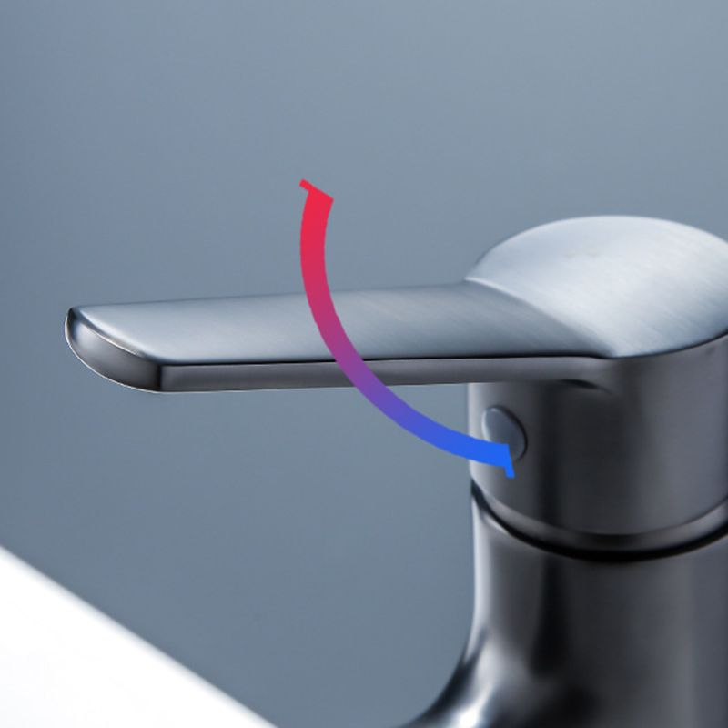 Lisslune | Modern Sink Faucet Solid Copper Centered Lavabo Faucet for Bathroom