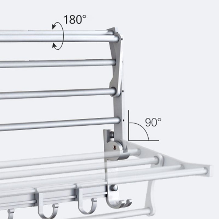 Lisslune | Silver Contemporary Bathroom Hardware Set Stainless Steel Aluminum Bathroom Set