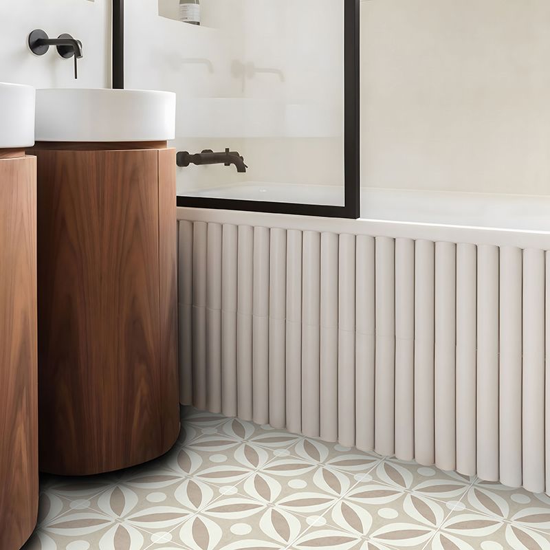 Lisslune | Square Stain-Resistant Peel & Stick Tile with Pattern Single Tile for Splash Wall