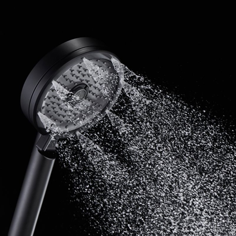 Lisslune | Matt Black Hand Shower Modern 3-Stream Round Wall Mounted Hand Shower