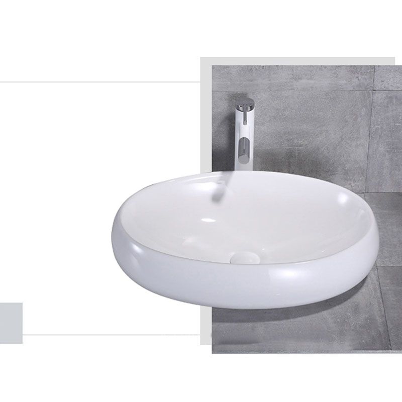 Lisslune | Porcelain Wash Basin Modern Simple Wash Bowl Bathroom Sink
