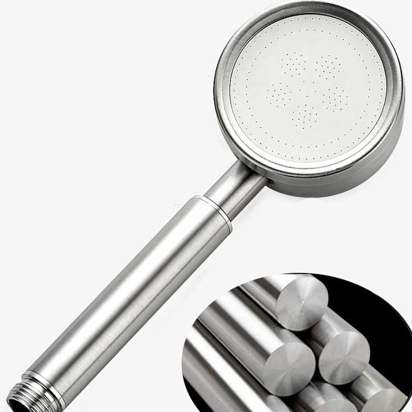 Lisslune | Round Handheld Shower Water Saving Showerhead Made of Stainless Steel