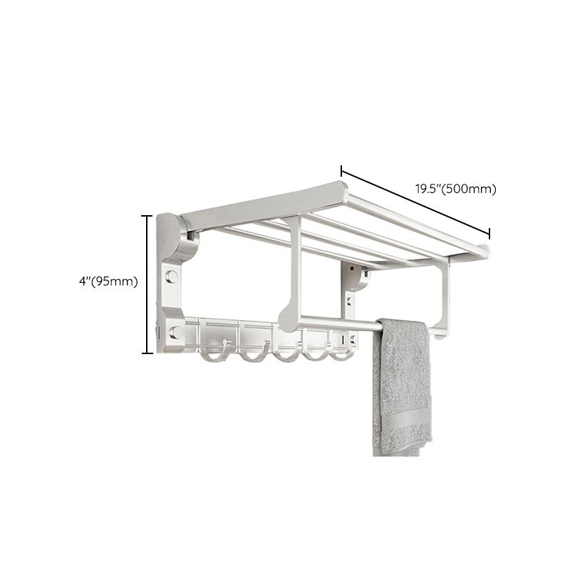 Lisslune | Chrome/Black Classic Bathroom Accessories Set Modern Bath Shelf/Towel Bar & Paper Holder