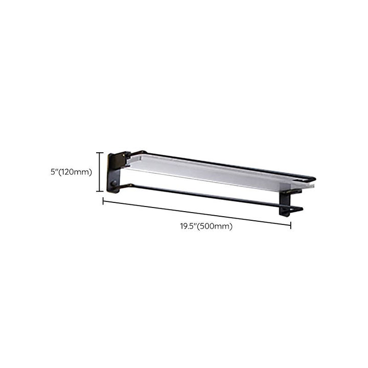 Lisslune | Modern Bathroom Accessory Set Shelf/Towel Holder & Bathrobe Hook included