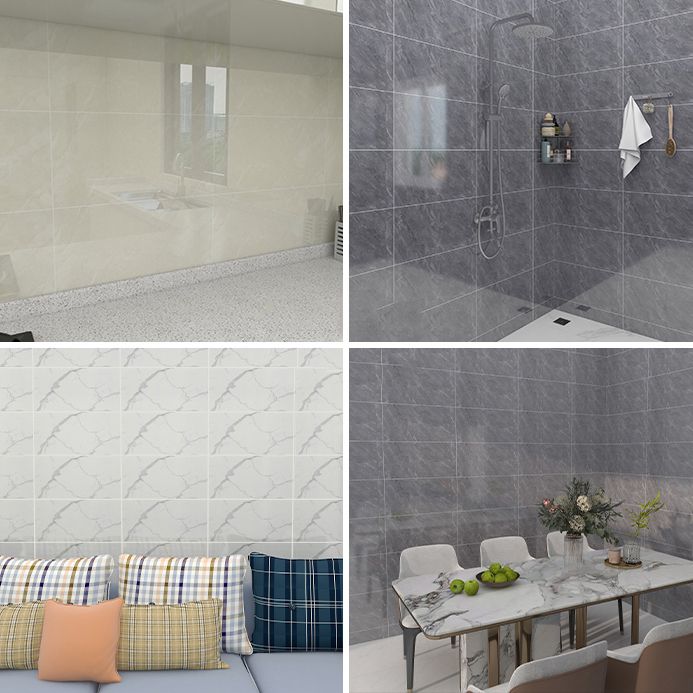 Lisslune | Contemporary Rectangular Peel & Stick Tile 12" x 24" Peel and Stick Splashback Wall Tile