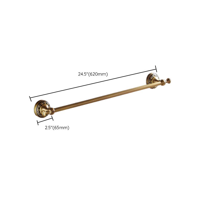 Lisslune | Traditional Brass Bathroom Accessory Set Brushed Bronze Bathroom Set
