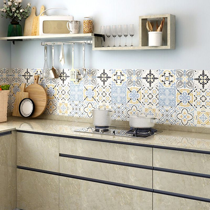 Lisslune | Modern Kitchen Back Wall Wallpaper Peel and Stick Field Tile