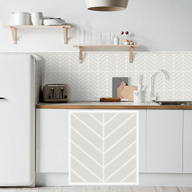 Lisslune | Peel and stick tiles Waterproof plastic rectangular peel and stick tile for the kitchen 2-pack