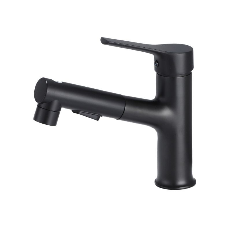 Lisslune | Modern Sink Faucet Solid Color Metal Sink Bathroom Faucet