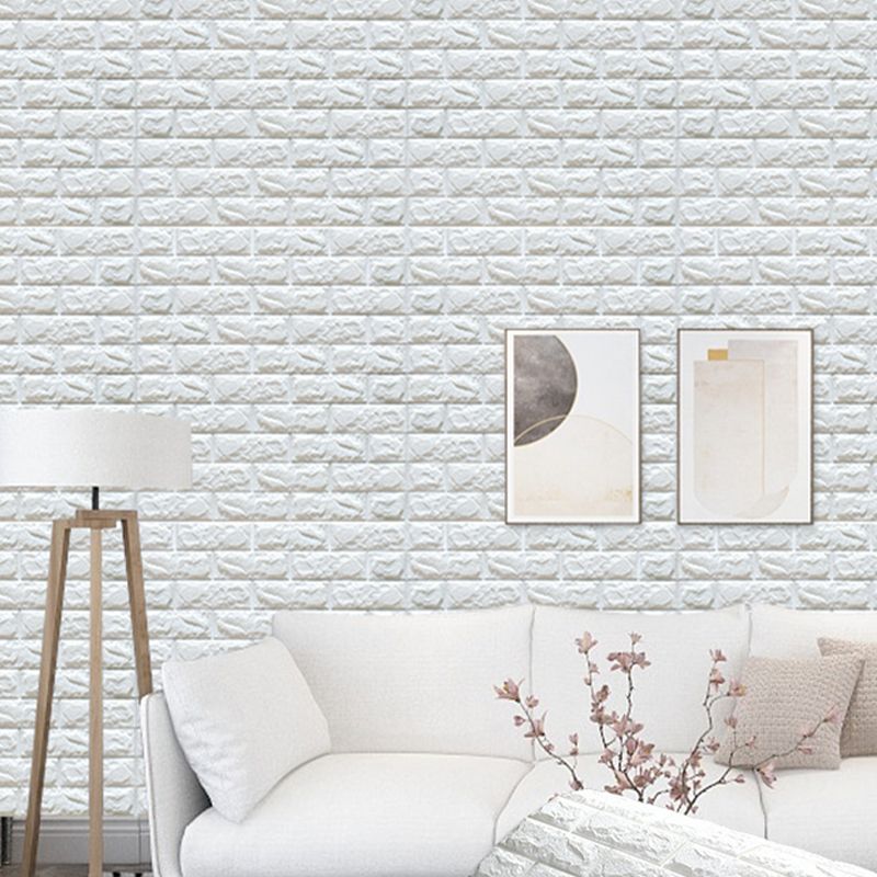 Lisslune | Modern Wall Shelf 3D Brick Bedroom and Living Room Wall Panels