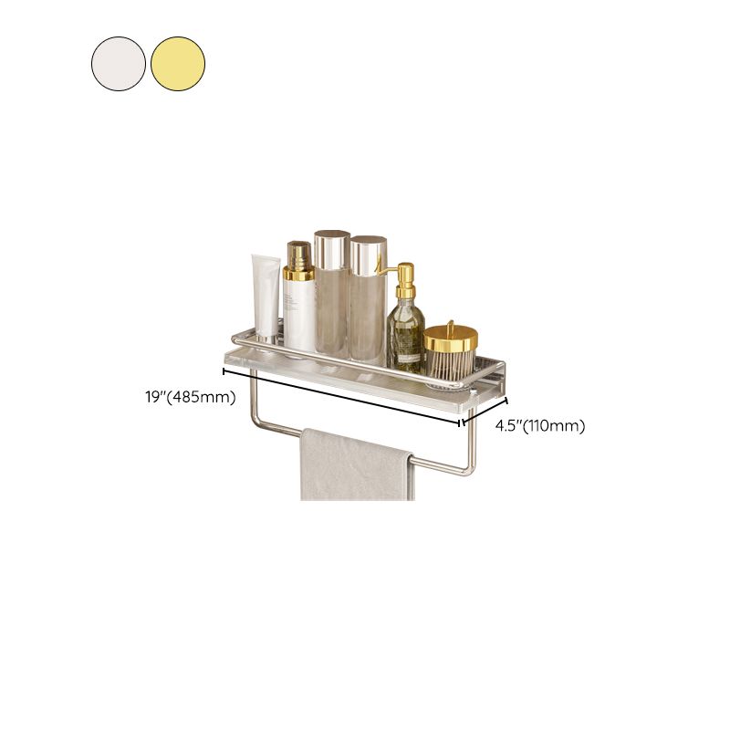 Lisslune | Modern Silver/Gold Bathroom Hardware Set Bathroom Shelf Bathroom Set