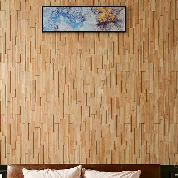 Lisslune | Solid wood wall panel Modern Minimalist living space wall panel (1-Pack)