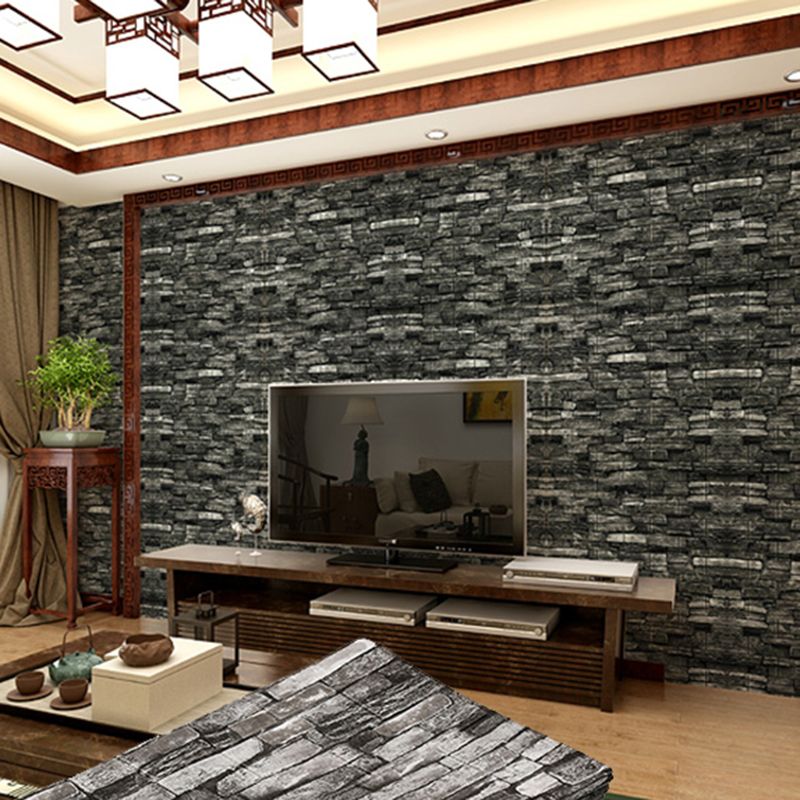 Lisslune | Industrial Wall Panel 3D Brick Wall Panels Waterproof Stickers Wall Tiles Set of 10