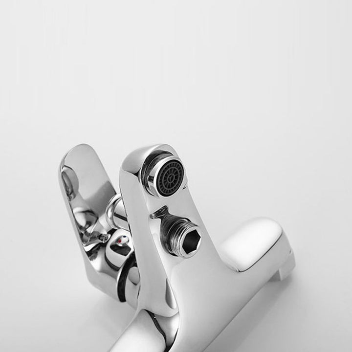 Lisslune | Bathroom Bathtub Pull-Out Wall-Mounted Hand Shower Fixed Bathtub Faucet
