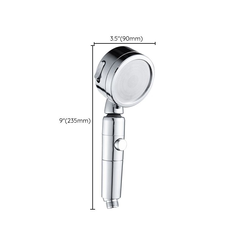 Lisslune | Contemporary Handheld Showerhead Round 3 Settings Sprayhead in Silver