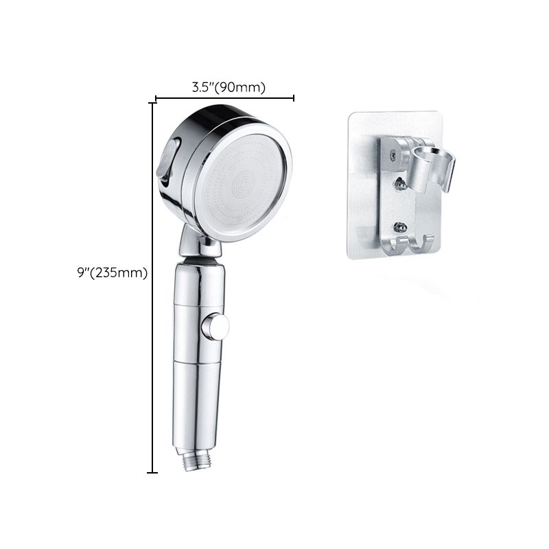Lisslune | Contemporary Handheld Showerhead Round 3 Settings Sprayhead in Silver