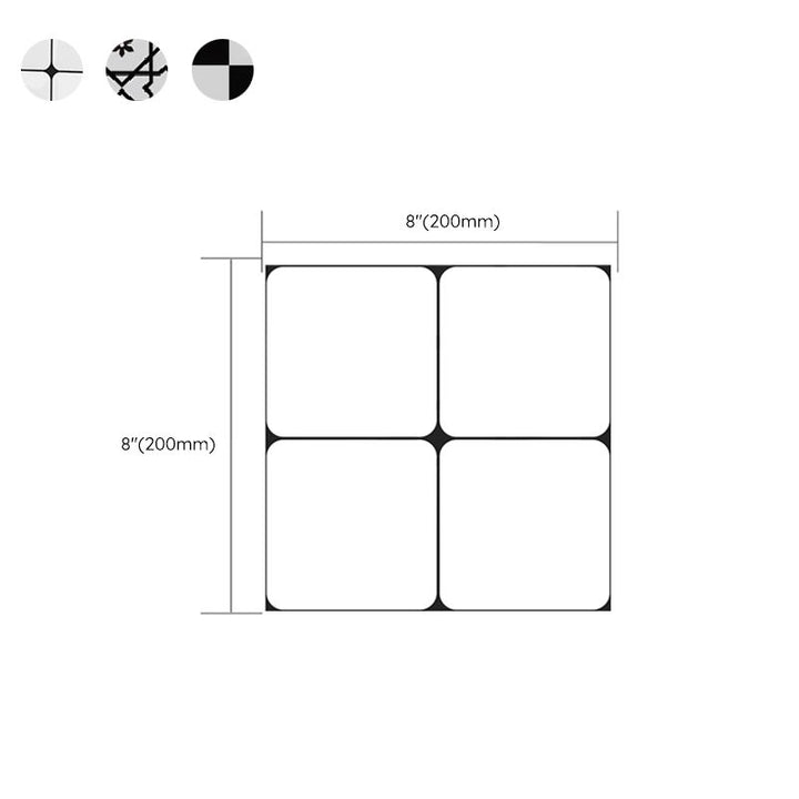 Lisslune | Quadrat Peel and Stick Back Wall Tile PVC Peel and Stick Tile for the Kitchen