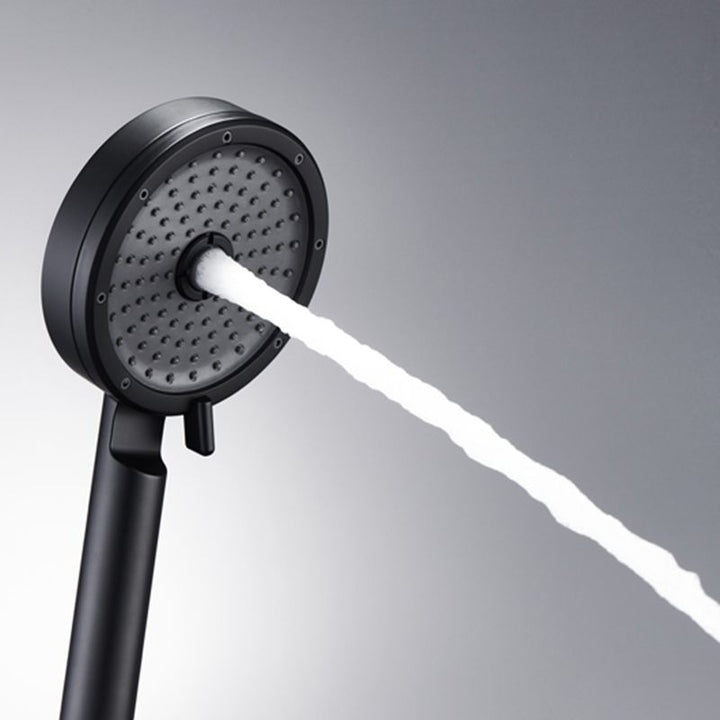 Lisslune | Matt Black Hand Shower Modern 3-Stream Round Wall Mounted Hand Shower