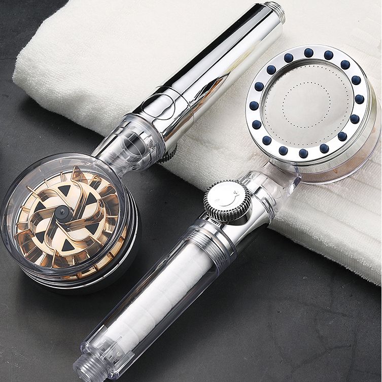 Lisslune | Contemporary Handheld Supercharged Showerhead Round Turbo Spray Head