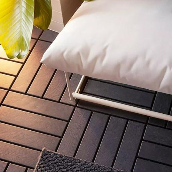 Lisslune | 4-Slat 12" X 12" PVC Floor Tiles Connection Installation Floor Tiles