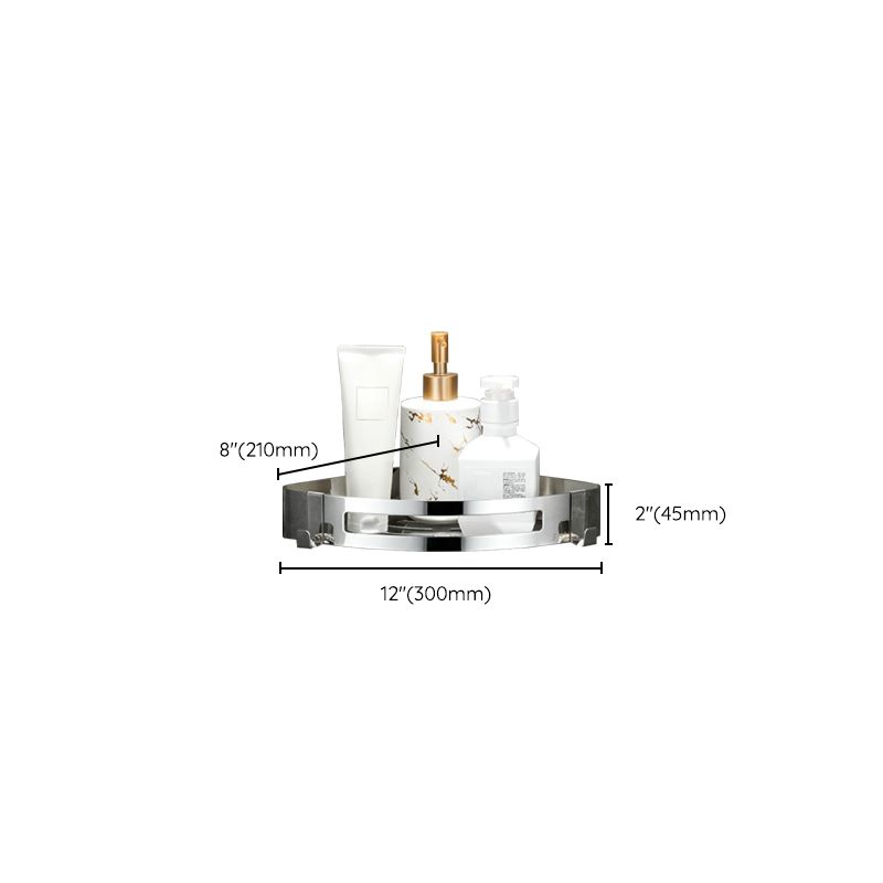 Lisslune | Modern Bathroom Hardware Set Silver Bathroom Shelf Bathroom Hardware Set