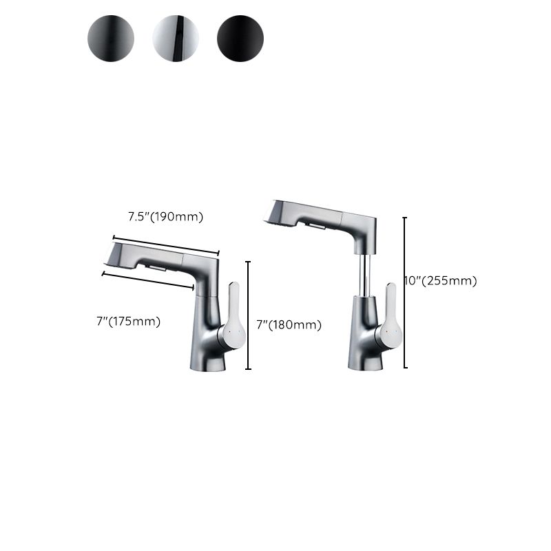 Lisslune | Contemporary Sink Faucet Plian Low Arc Brass Centerset Sink Faucet