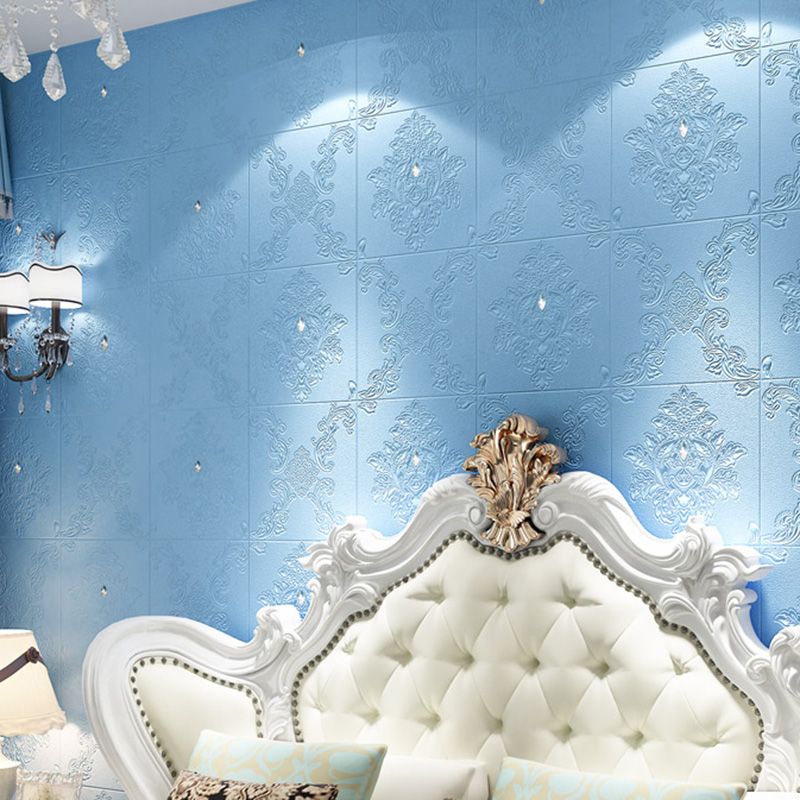 Lisslune | Glam Style Foam Wall Panel Living Room 3D Embossed Waterproof Wall Panel