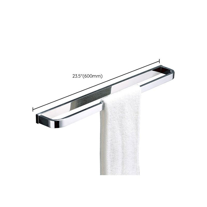 Lisslune | Polished Chrome Modern Bathroom Accessory Set made of Stainless Steel Towel Holder/Soap Dish