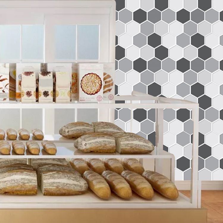 Lisslune | Mosaic Tiles Wallpaper PVC waterproof for peeling and sticking Mosaic tiles with hexagonal shape