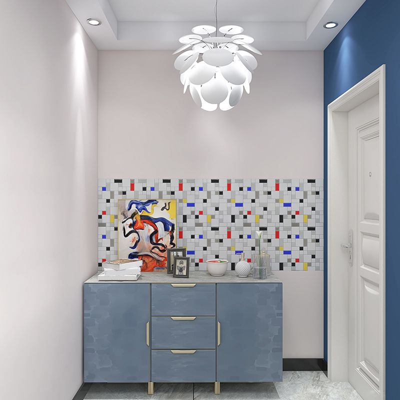 Lisslune | Mosaic tile Peel & Stick Tile PVC Kitchen backsplash Peel and Stick Wall Tile Set of 2
