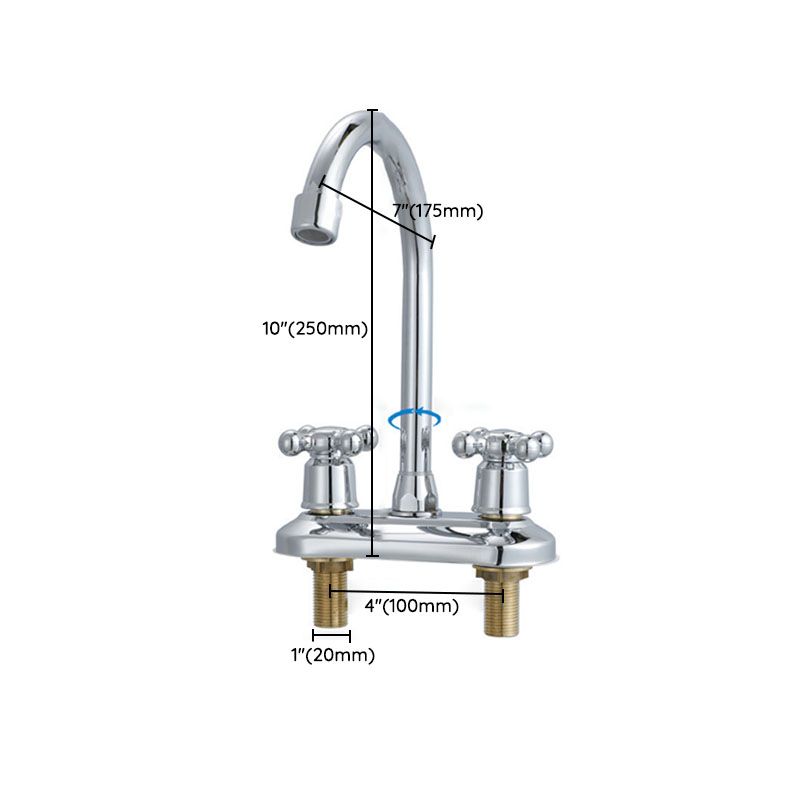 Lisslune | Button handle central faucet Contemporary design sink faucet 2-hole faucet for the bathroom