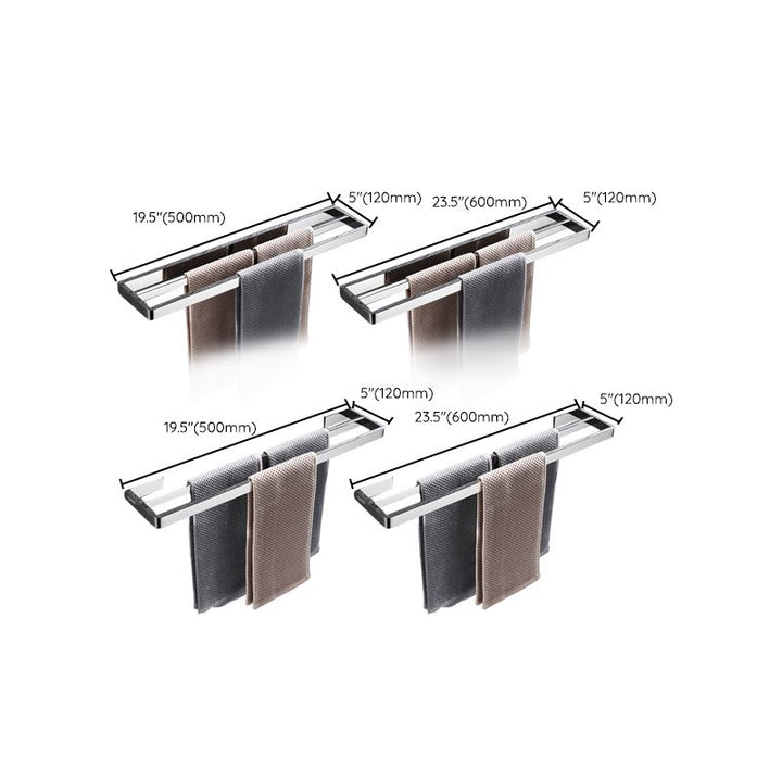Lisslune | 5-piece modern bathroom accessories as a single item or in a set Polished chrome bathroom set