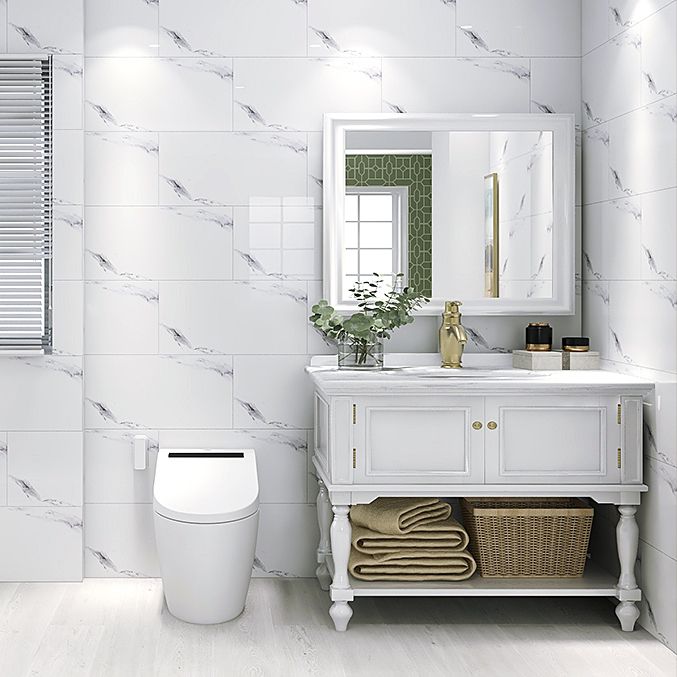 Lisslune | Rectangular Single Tile 12" x 24" Waterproof Splash Wall Tile for Bathroom
