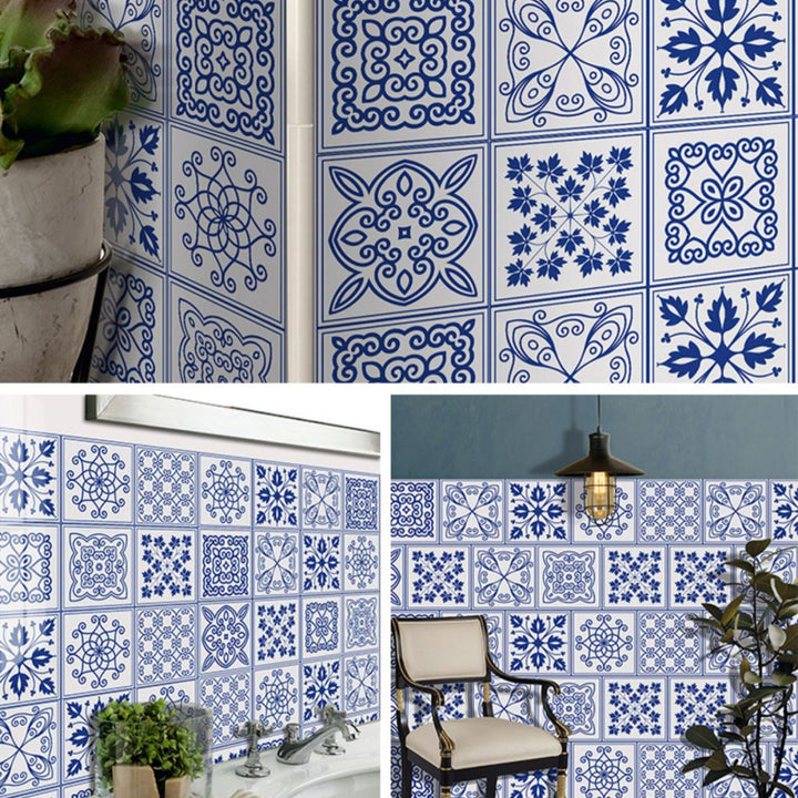 Lisslune | Square Peel & Stick Mosaic Tile PVC Waterproof Mosaic Tile Wallpaper