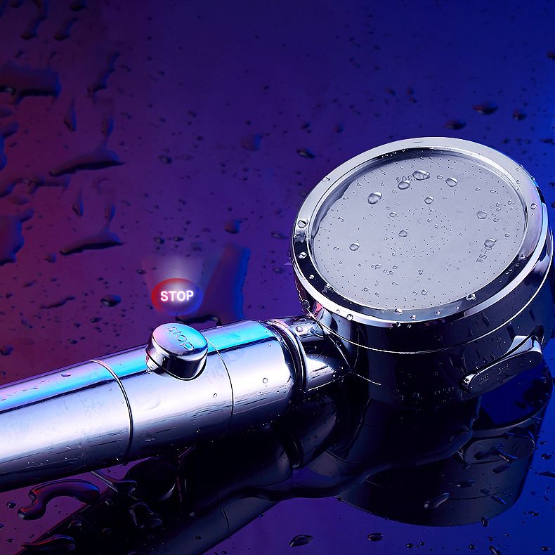 Lisslune | Contemporary Handheld Showerhead Round 3 Setting Sprayhead in Silver