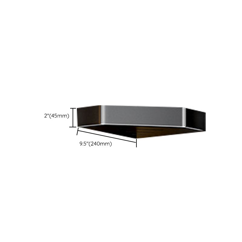 Lisslune | Modern Bathroom Set with Bath Shelf/Towel Holder & Paper Holder Black Bathroom Hardware