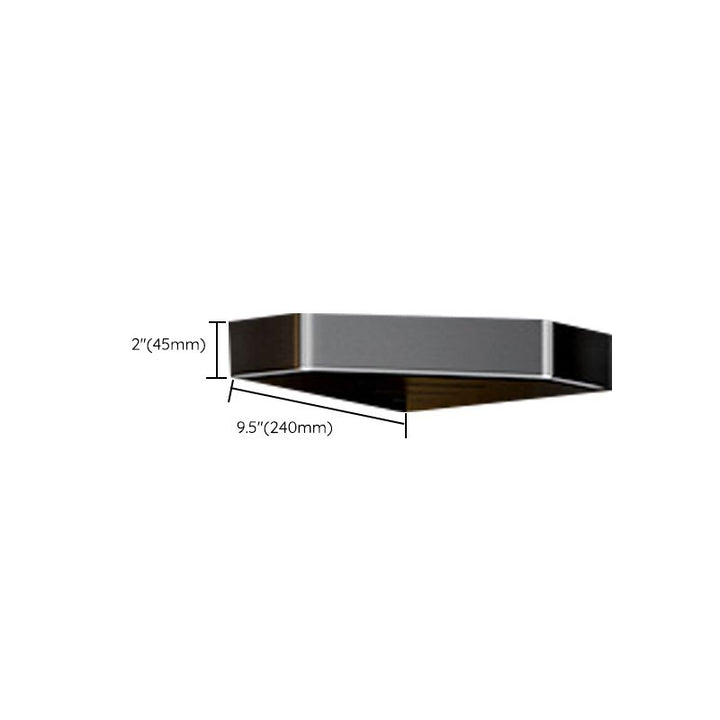 Lisslune | Modern Bathroom Set with Bath Shelf/Towel Holder & Paper Holder Black Bathroom Hardware