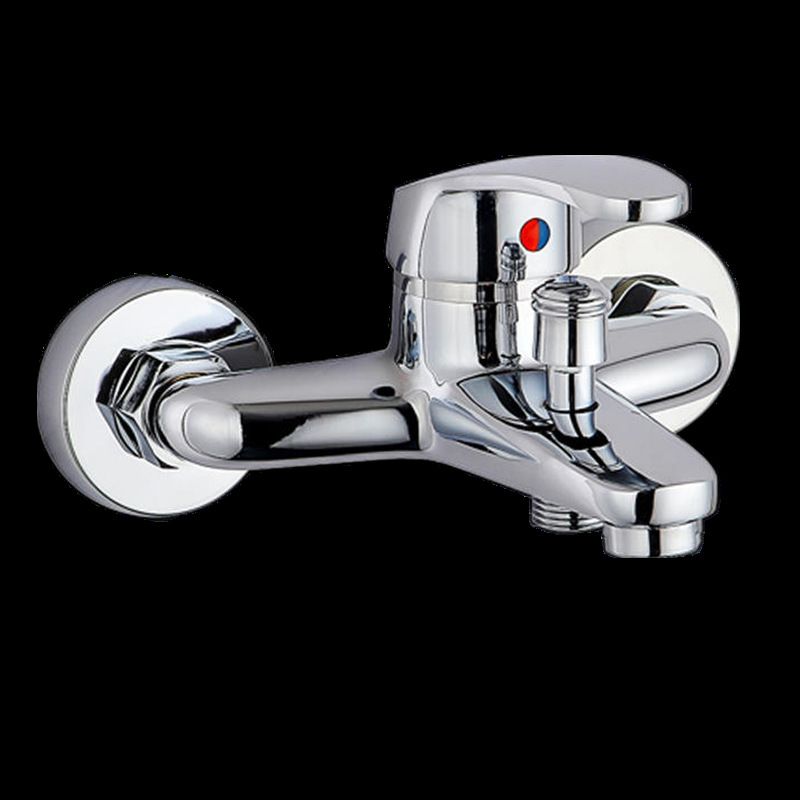 Lisslune | Modern Silver Bathtub Spout Single-Hole and Two-Hole Installation Faucet